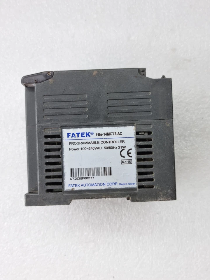 Used Fatek FBs-14MCT2-AC Programmable Controller 100-240Vac FBS14MCT2AC